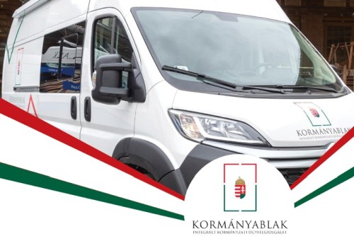 Kormányablakbusz Monostorapátiban 2025. május 28-án Kabbusz